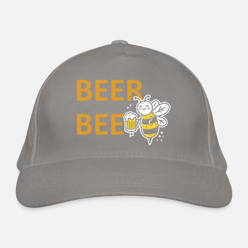 beerbee bier biene partyspruc biertrinker geschenk Bio-Baseballkappe