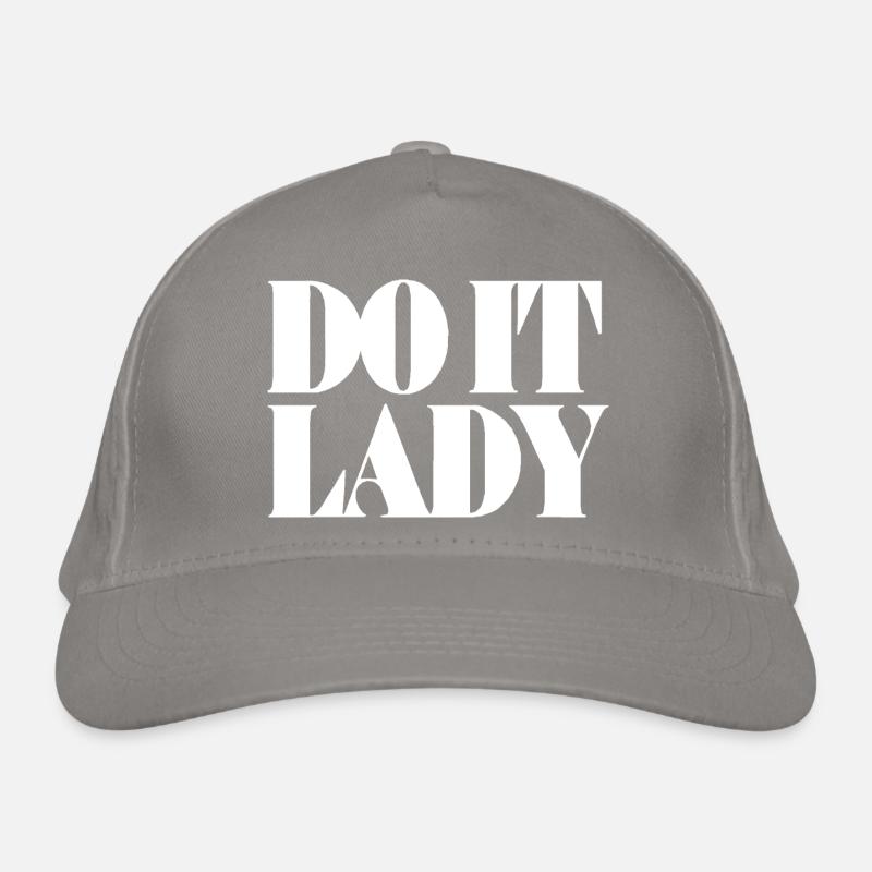 Do It Lady - White Organic Baseball Cap