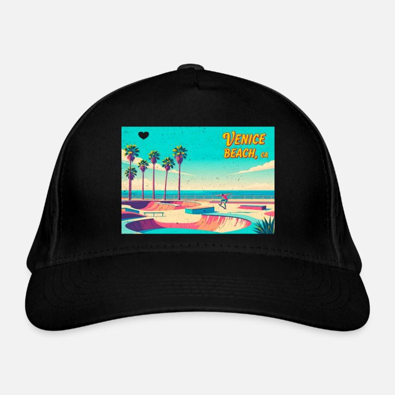 Venice Beach Retro Skater Bio-Baseballkappe