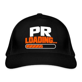 PR-Laden... für Läufer - Bio-Baseballkappe - Schwarz - Vorne