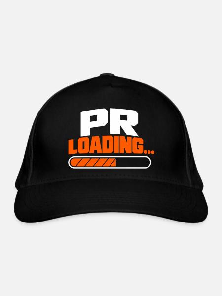 PR-Laden... für Läufer - Bio-Baseballkappe - Schwarz