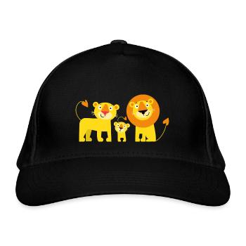 Family Sunshine1 - Organic Baseball Cap - black - Front