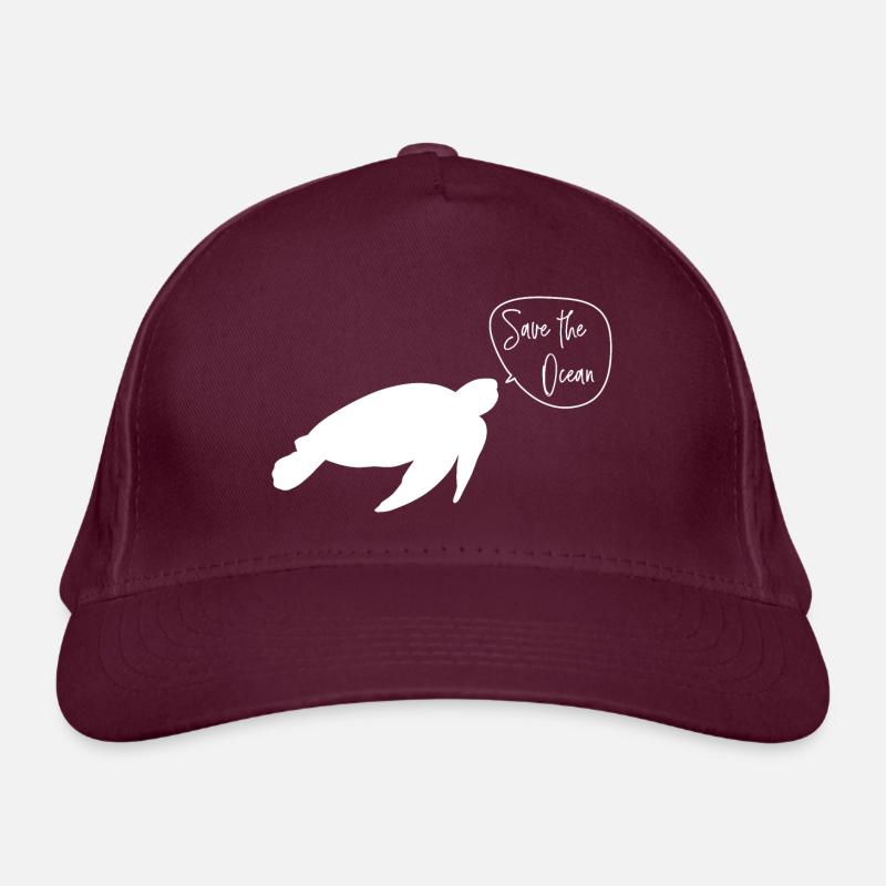 Save the Ocean - Turtle Organic Baseball Cap