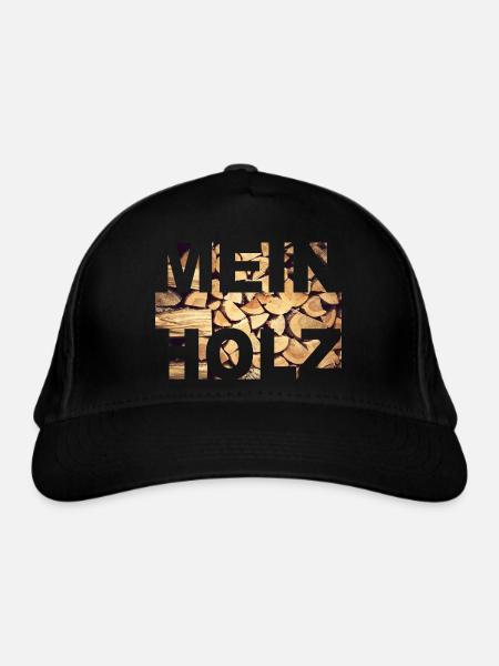 Mein Holz - Bio-Baseballkappe - Schwarz