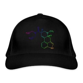 LSD en couleur - Casquette classique bio - noir - Devant