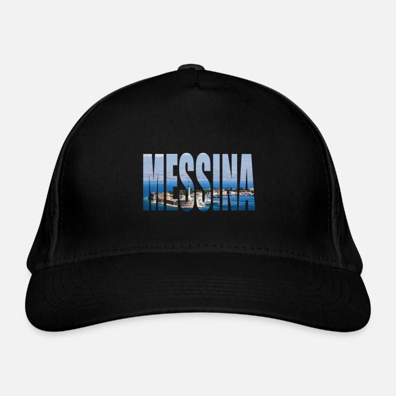 MESSINA ITALIEN - Bio-Baseballkappe - Schwarz