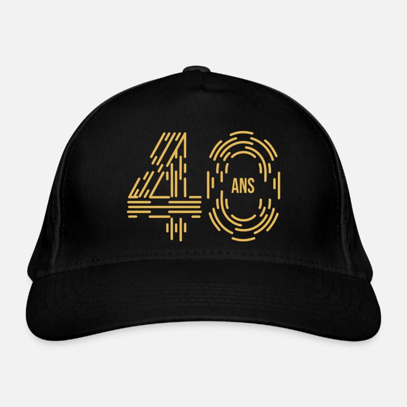 Design Chiffres Anniversaire 40 ans Original Casquette classique bio