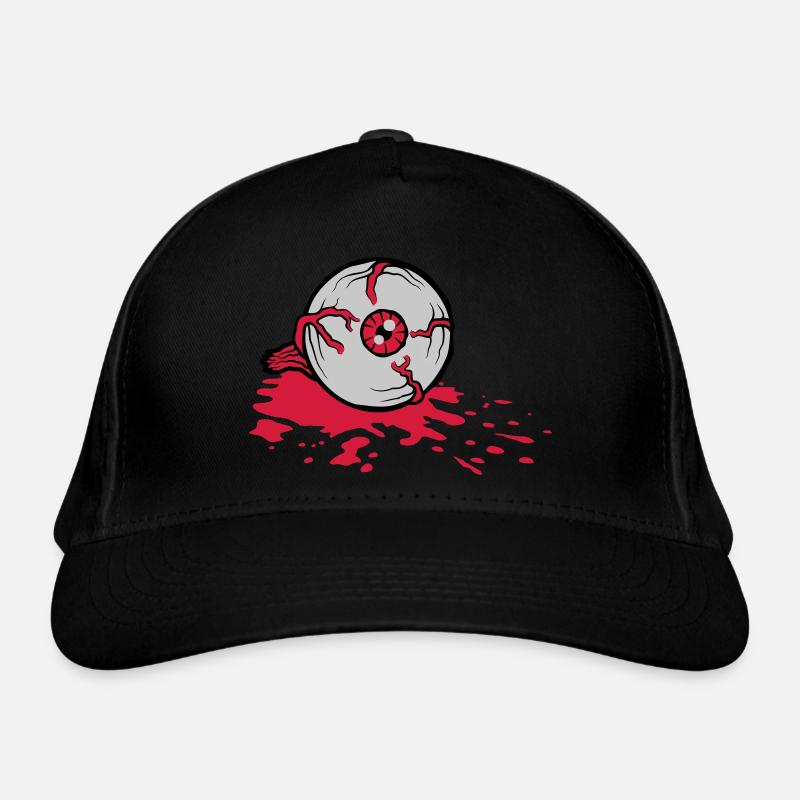 Halloween blutiges Horror Auge Bio-Baseballkappe
