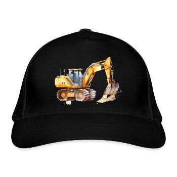 Bagger - Bio-Baseballkappe - Schwarz - Vorne