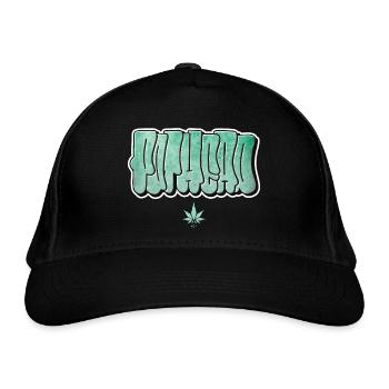 Pothead Turquoise - Bio-Baseballkappe - Schwarz - Vorne