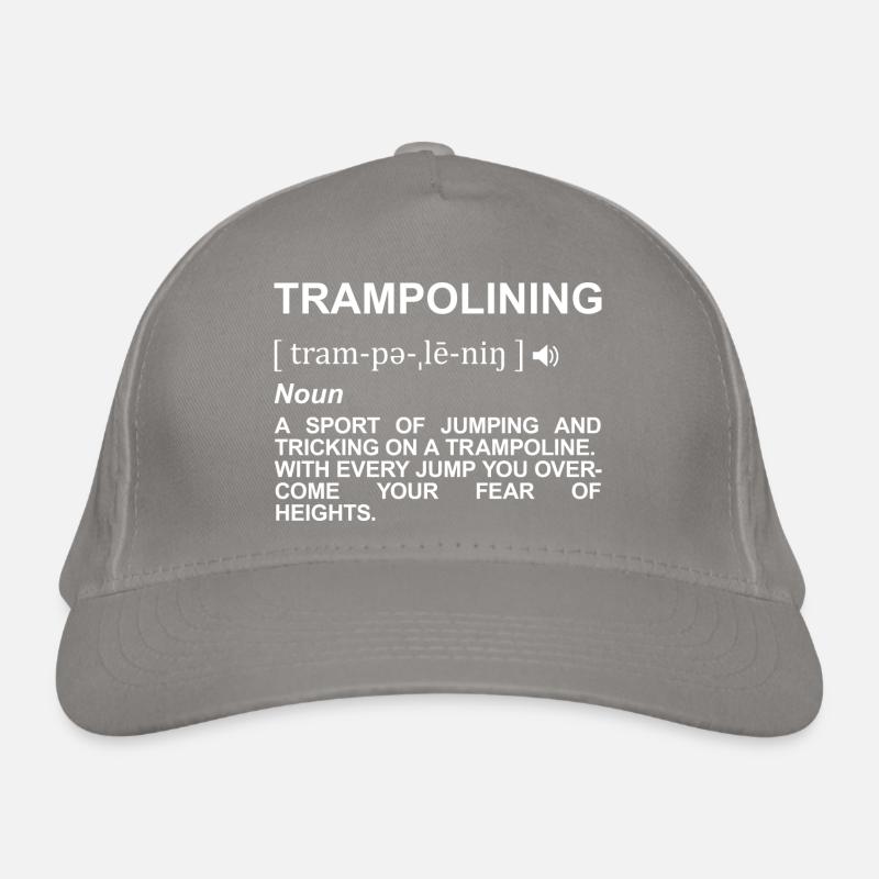 Trampoline Jumping Meaning Organic Baseball Cap