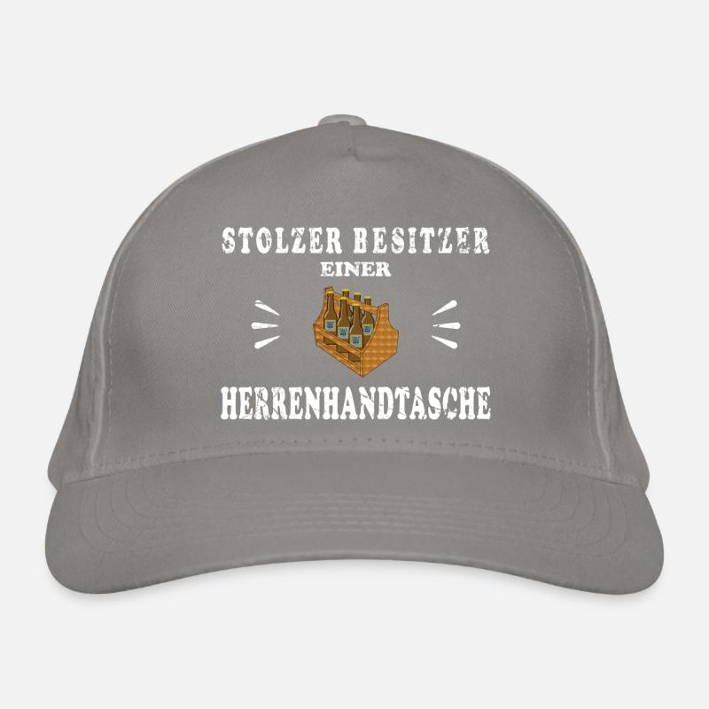Stolzer Besitzer einer Männerhandtasche - Funmotiv Bio-Baseballkappe