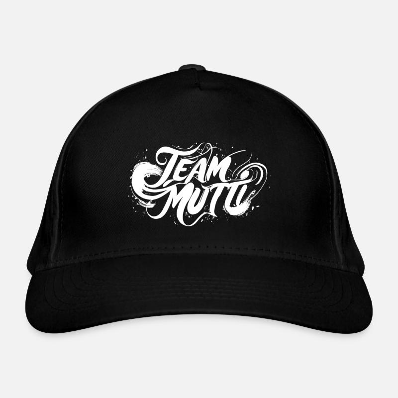 Team Mutti! - Bio-Baseballkappe - Schwarz