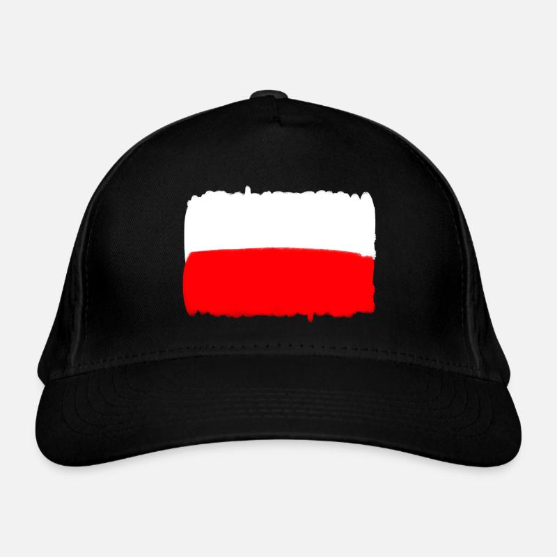 Drapeau polonais de la Pologne Drapeau PL Casquette classique bio