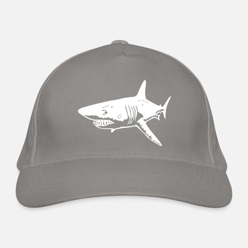 Le requin blanc prédateur Casquette classique bio