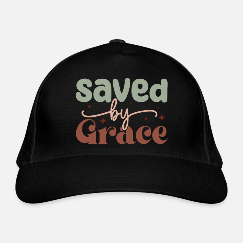 Saved by grace Organic Baseball Cap