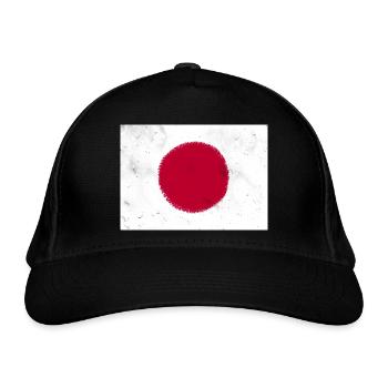 Flag of Japan - Organic Baseball Cap - black - Front