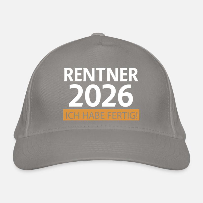 Rentner 2026 Bio-Baseballkappe