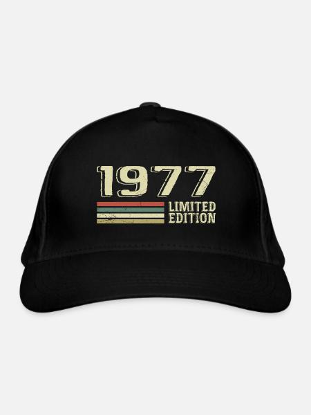 Nées en 1977 anniversaire 1977 Vintage 1977 - Casquette classique bio - noir - Devant