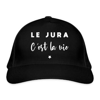 Le jura c est la vie - Casquette classique bio - noir - Devant