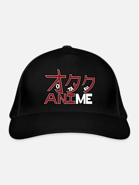 Anime Otaku - Bio-Baseballkappe - Schwarz - Vorne