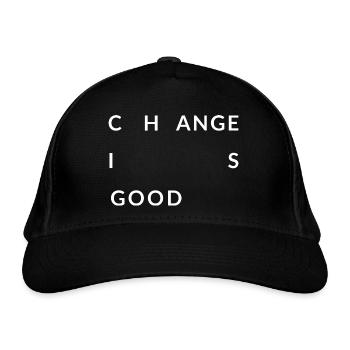 Change is good - Organic Baseball Cap - black - Front