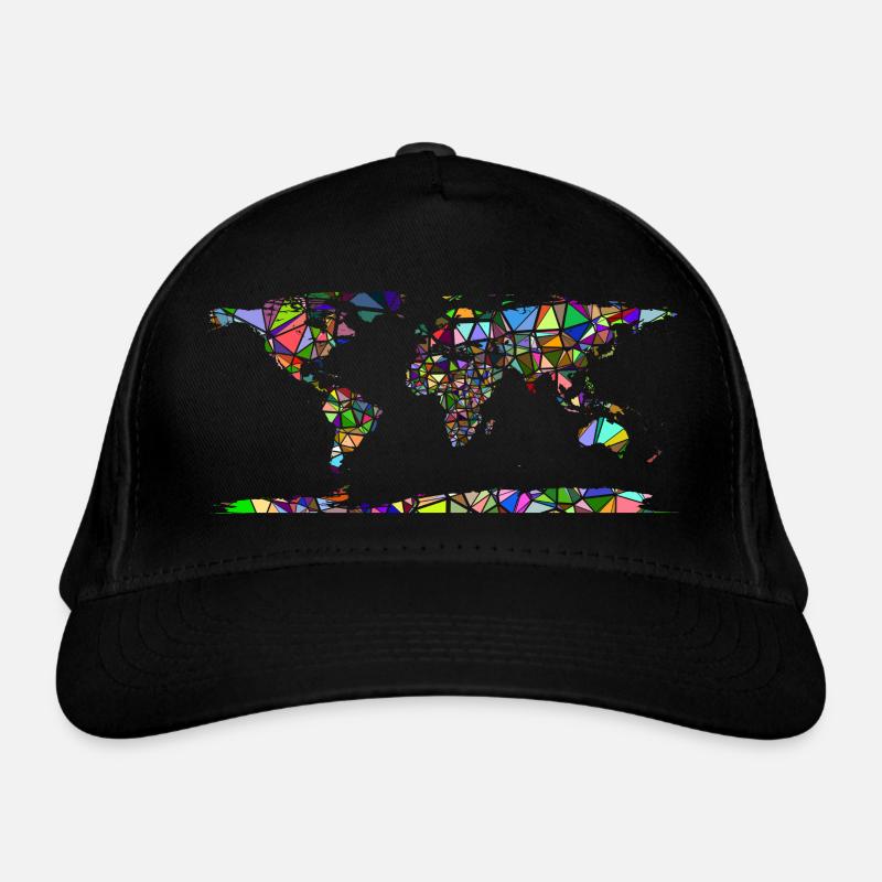 Abstract world map Organic Baseball Cap