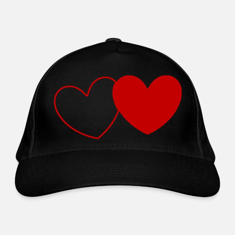 Herz Valentinstag Bio-Baseballkappe