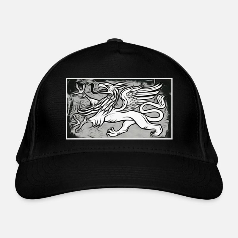 A griffin in grey Organic Baseball Cap
