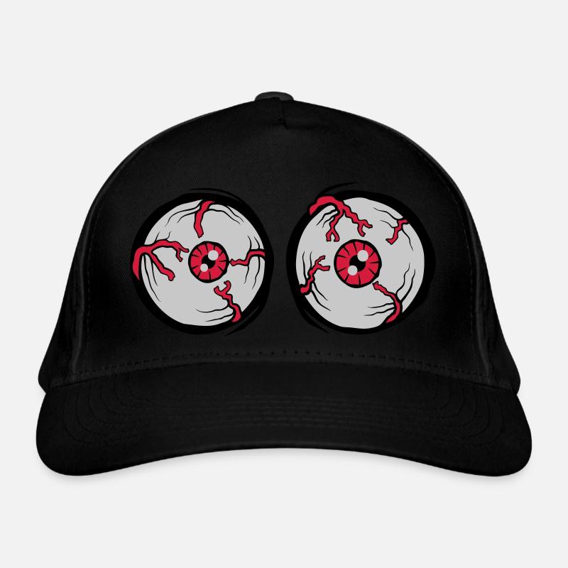 Crazy Horror Monster Augen Bio-Baseballkappe