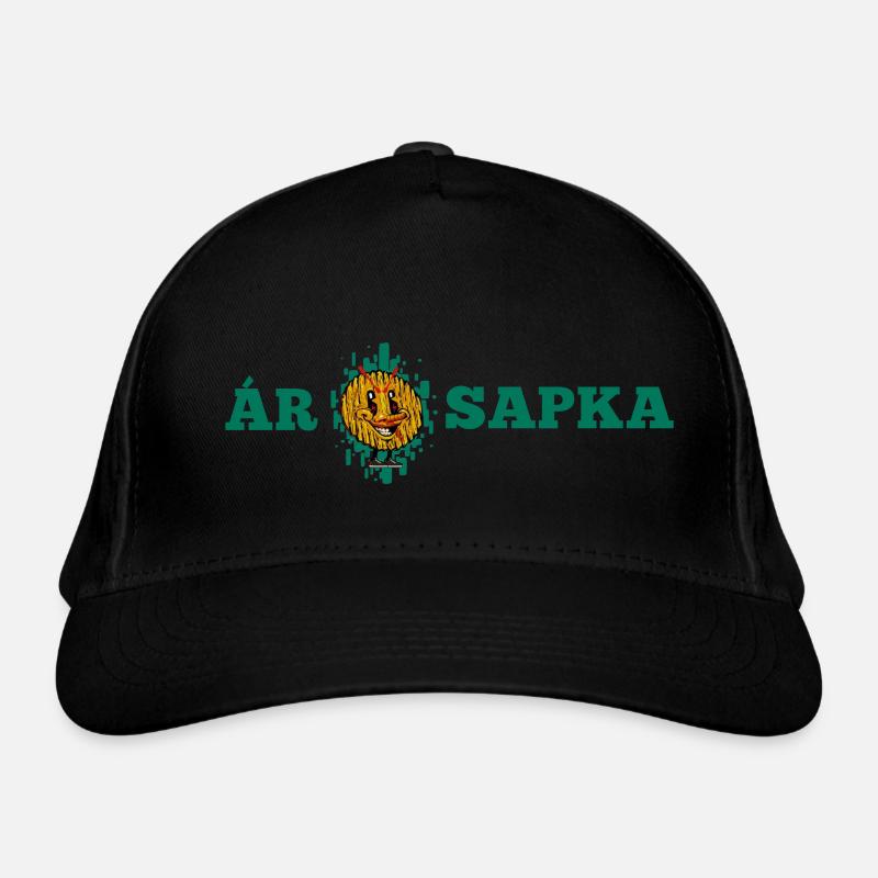 ÁRSAPKA KRUMPLI - Organic Baseball Cap - black