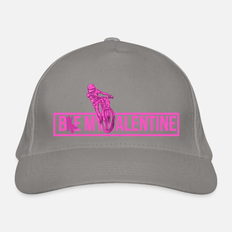 Vélo ma Saint-Valentin. Conception de la Saint-Valentin pour cycliste Casquette classique bio
