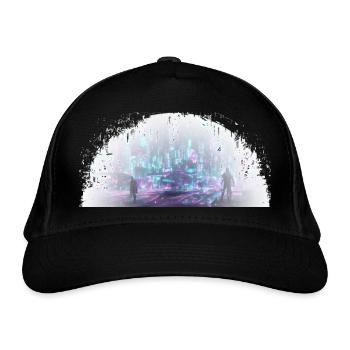 Cybercity - City in the Light - Organic Baseball Cap - black - Front