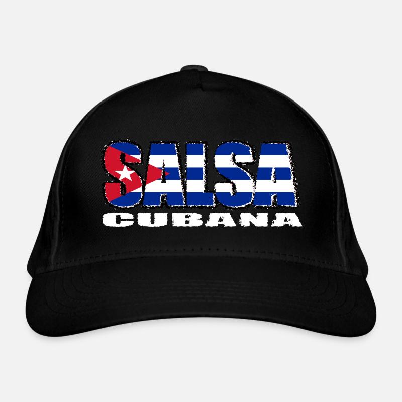 Salsa cubana avec le drapeau de Cuba Casquette classique bio