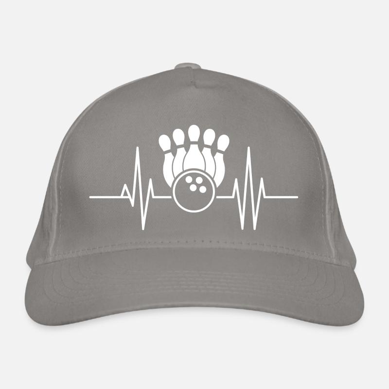 Bowling-Herzschlag Bio-Baseballkappe