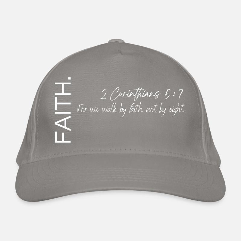 Foi - 2 Corinthiens 5:7 Conception chrétienne Casquette classique bio