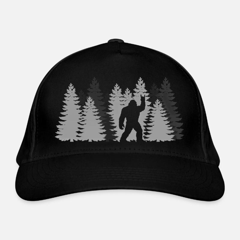 Rocher de Bigfoot sur la forêt de yétis du signe Sasquatch Casquette classique bio