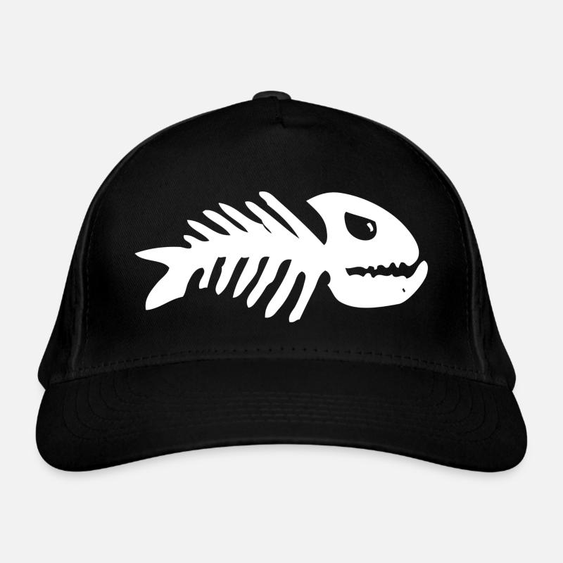 Riesige Tigerfischgräten M'Benga - Bio-Baseballkappe - Schwarz