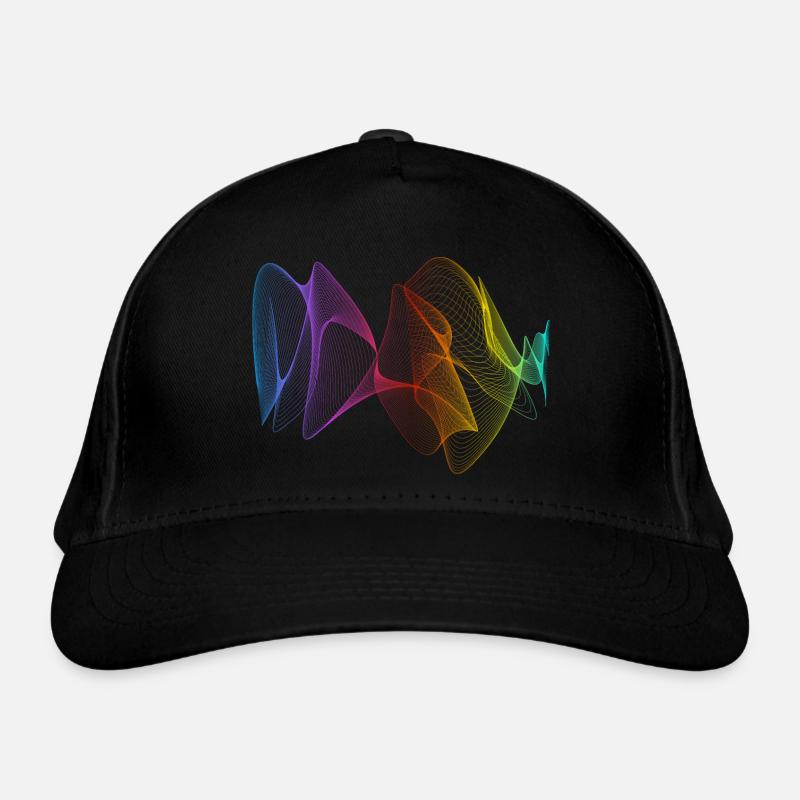 Abstrakte Linien Design 01 Bio-Baseballkappe