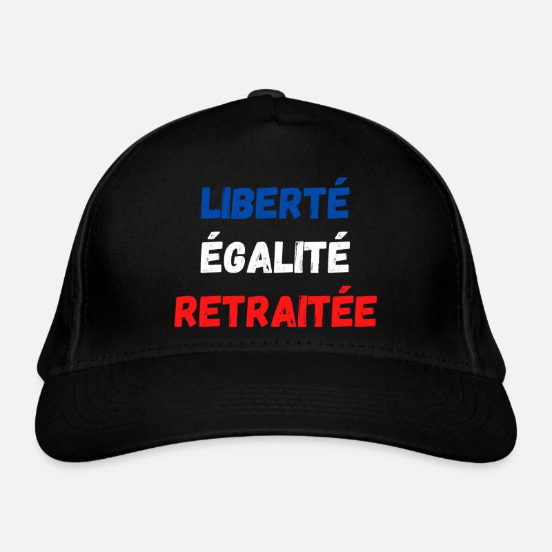 Liberté égalité retraitée Casquette classique bio