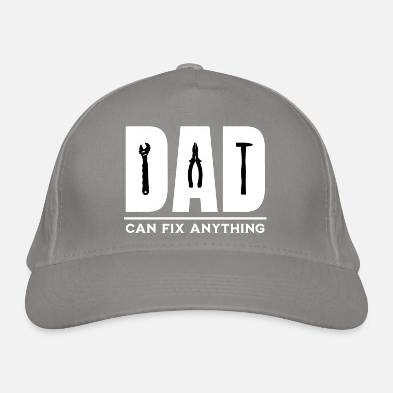 Dad fixes everything Organic Baseball Cap