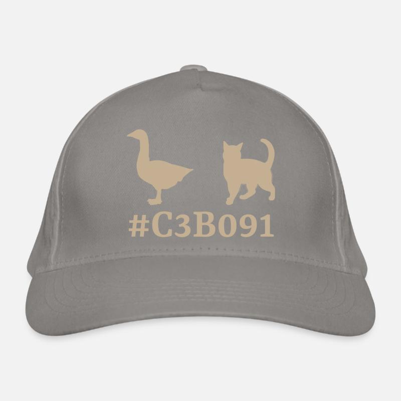 goose cat khaki Organic Baseball Cap