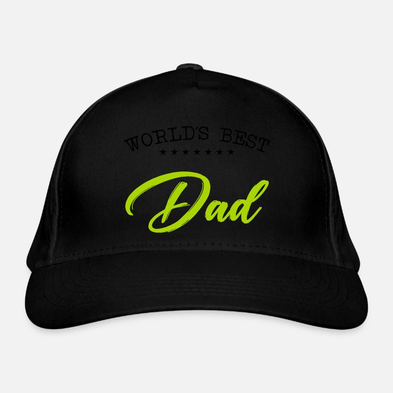 worlds best dad Bio-Baseballkappe
