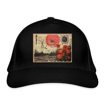 Vintage Picture - Organic Baseball Cap - black - Front