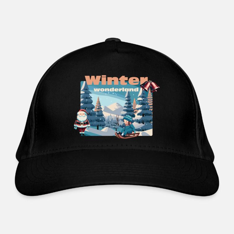 winter wonderland Bio-Baseballkappe