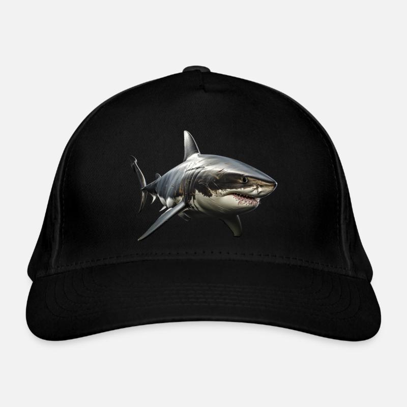 Great White Shark Organic Baseball Cap