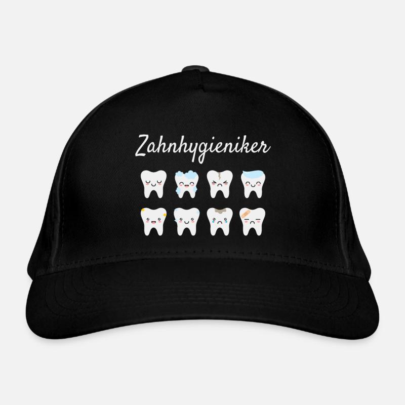 Zahnhygieniker - Bio-Baseballkappe - Schwarz