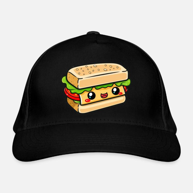 Sandwich with face Organic Baseball Cap