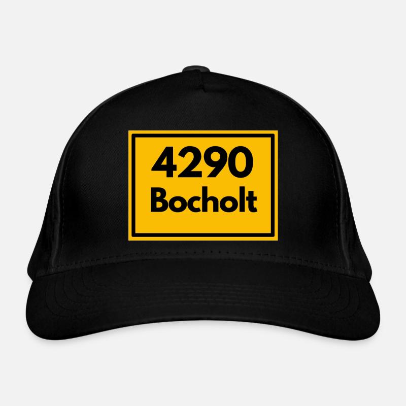 Ortsschild - damals Retro alte PLZ 4290 BOCHOLT Bio-Baseballkappe
