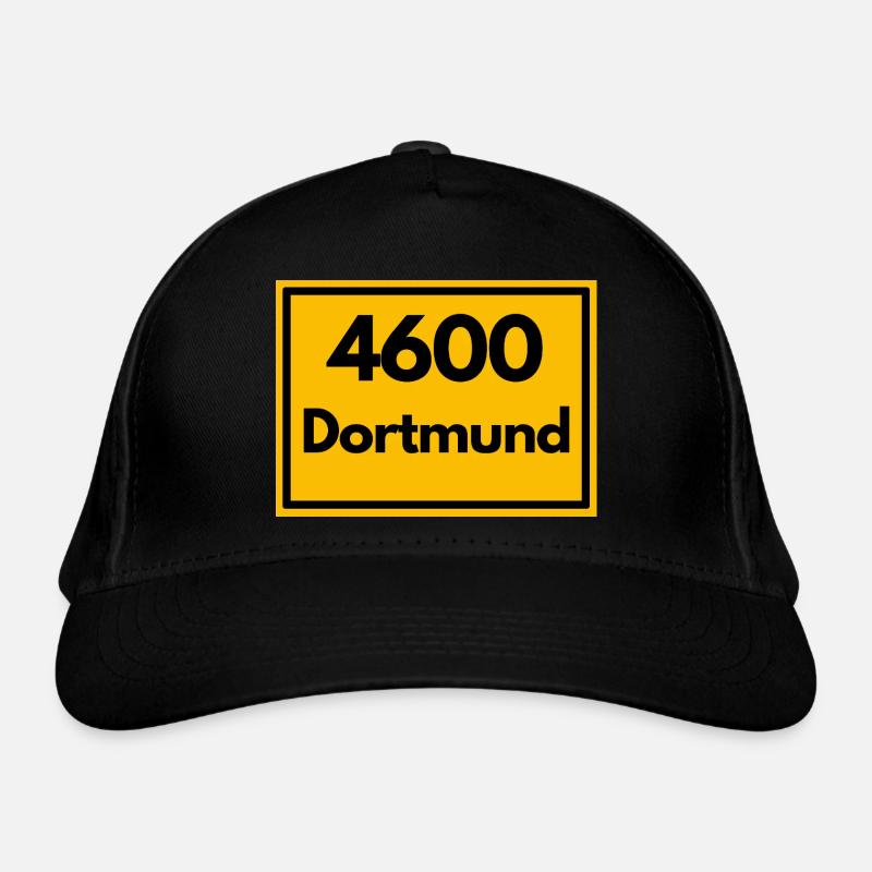 Town sign - then retro old zip code DORTMUND Organic Baseball Cap